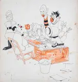 Ilustração Para Revista Para Todos by J. Carlos, aquarela e nanquim sobre papel, offered Jun 2021