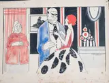 Ilustração para Revista Para Todos by J. Carlos, aquarela e nanquim sobre papel, offered Jun 2021