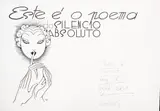 Este é o Poema do Silencio Absoluto - Vinheta Rev. Cruz de Malta nº 16 by J. Carlos, 1939, nanquim sobre papel, offered Jun 2021