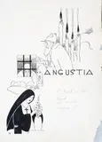 Angústia - Vinheta Revista Cruz de Malta by J. Carlos, guache e nanquim, offered Jun 2021