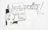 Volta - Por Myriam - Vinheta Revista Cruz de Malta by J. Carlos, guache e nanquim sobre papel, offered Jun 2021