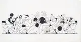 J. Carlos, Sem Título, guache e nanquim sobre papel