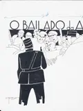 J. Carlos, O Bailado da A... - Vinheta, guache e nanquim sobre papel