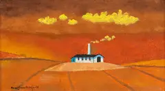 Sem Título by Manezinho Araújo, 1985, óleo sobre tela, offered May 2021