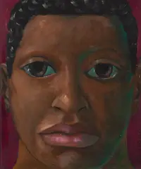 Rosto de Homem by Harry Elsas, 1979, óleo sobre tela, offered May 2021