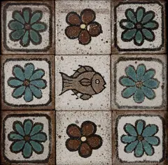 Peixes e Flores by Francisco Brennand, cerâmica pintada, offered May 2021