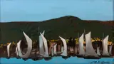 Carlos Bastos, Paisagem de Salvador, 1972, óleo sobre tela colada em placa