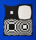Victor Vasarely, Sem Título, serigrafia a cores
