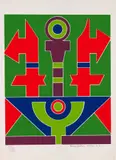 Rubem Valentim, Sem Título, 1990, serigrafia