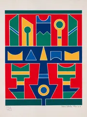 Sem Título by Rubem Valentim, 1990, serigrafia, offered May 2021