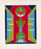 Rubem Valentim, Emblema, 1990, serigrafia