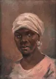 Mulher by Benedito José Tobias, óleo sobre tela, offered May 2021