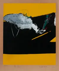 Sem Título by Manabu Mabe, 1980, serigrafia, offered May 2021