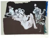 Manabu Mabe, Sem Título, 1988, serigrafia