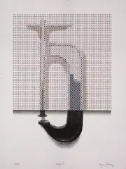 Risco 1 by Regina Silveira, 1999, serigrafia, offered May 2021