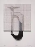 Regina Silveira, Risco 1, 1999, serigrafia