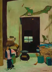 Casa 46 by Koguri, 1971, óleo sobre tela, offered May 2021