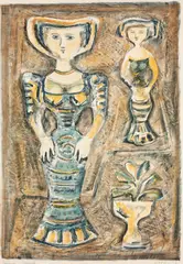 Sem Título by Massimo Campigli, 1952, litogravura, offered May 2021