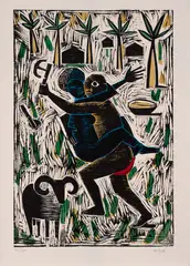 Sem Título by Carybé, xilogravura, offered May 2021