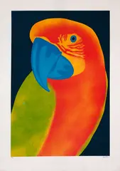 Papagaio by Claudio Tozzi, serigrafia, offered May 2021