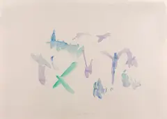Série "Ideograma do acaso" by Amelia Toledo, 1990, aquarela sobre papel canson, offered May 2021