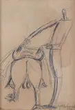 Toureiro by Galileo Emendabili, 1970, caneta esferográfica sobre papel, offered May 2021
