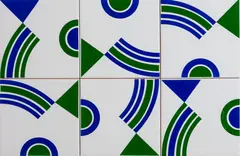 Sem Título by Athos Bulcão, azulejos emoldurados com vidro, offered May 2021
