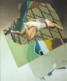Armando Sendin, Atleta - Salto com VAra, 1977, óleo sobre tela