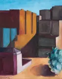 Mino Carta, Masp, 1994, óleo sobre tela
