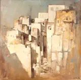 Casarios by Dario Mecatti, óleo sobre tela, offered May 2021