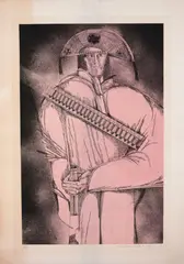 Cangaceiro by Aldemir Martins, 1978, gravura em metal, offered May 2021