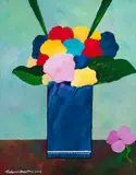 Vaso de Flores by Aldemir Martins, 2003, acrílica sobre tela, offered May 2021