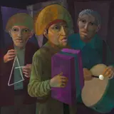 Harry Elsas, Músicos, óleo sobre tela