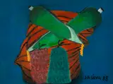 Legumes by José Antônio da Silva, 1988, óleo sobre tela, offered May 2021