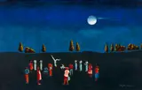 Manezinho Araújo, Capoeira de Angola, 1976, óleo sobre tela