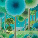 Mario Campello, Floresta, 1973, óleo sobre tela