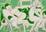 Sem Título by Italo Cencini, 1990, acrílica sobre papel, offered May 2021