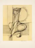 Aldemir Martins, Rendeira, 1992, litogravura