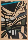 Aldo Bonadei, Sem Título, 1971, xilogravura