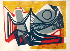 Roberto Burle Marx, Sem Título, 1976, serigrafia sobre papel