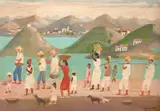 Voltando do Trabalho by Fulvio Pennacchi, 1981, óleo sobre placa, offered May 2021
