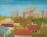 Francisco Rebolo, Paisagem com Casas