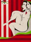 Ivan Serpa, Figura, 1966, técnica mista sobre papel
