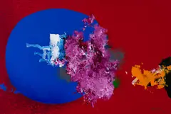 Abstrato by Yugo Mabe, 2021, óleo sobre tela, offered May 2021