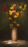 Vaso de Flor by Clóvis Graciano, óleo sobre tela, offered May 2021