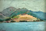 Paulo Valle Junior, Paisagem, óleo sobre placa