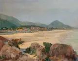 Oscar Pereira da Silva, Praia José Menino - Santos