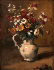 Jarro com Flores by Edgar Oehlmeyer, óleo sobre tela, offered May 2021