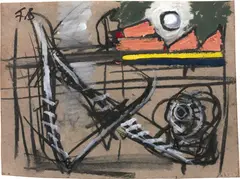 Sem Título by Flavio Shiro, técnica mista sobre cartão, offered May 2021