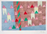 Alfredo Volpi, Bandeirinha, serigrafia